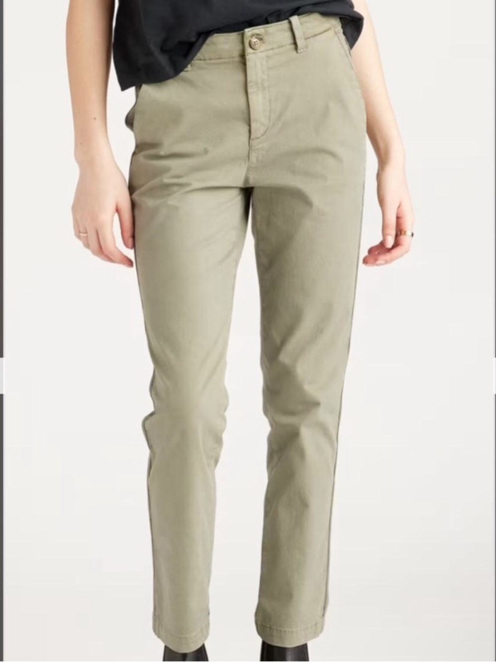 Loft Ann Taylor the Monroe slim pale green chinos pants size 4